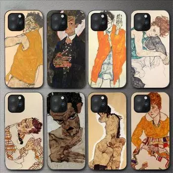 Чехол для телефона Egon Schiele для Iphone 11 12 Mini 13 14 Pro Xs Max X 8 7 6s Plus 5 Se Xr Shell iPhone8