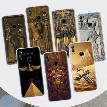 Чехол для телефона Egypt Nefertiti Anubis Ankh Pharaoh для Huawei Y5 Y6 Y7 Y9S P Smart Z 2021 2019 Honor 10 Lite 9 20 9X 8S 8X 8A Huawei Y5 2019