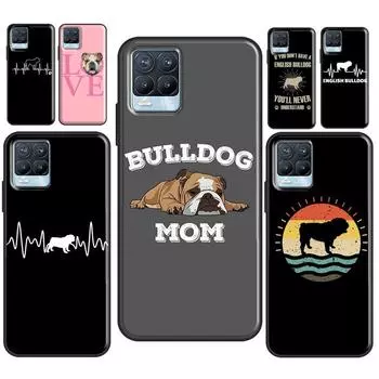 Чехол для телефона English Bulldog Heartbeat для OnePlus 9 Pro 8T 9R Nord 2 для Realme 6 7 8 Pro 8i GT Master GT Neo 2 C21 Realme C3