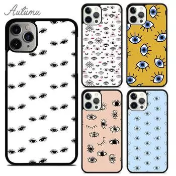 Чехол для телефона Eyes Eyelash Aesthetic для iPhone 11 12 13 14 Pro Max mini XR XS SE 2020 7 8 Plus Samsung Galaxy S21 S22 Cover shell iPhone 6plus