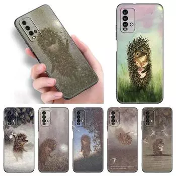 Чехол для телефона «Ежик в тумане» для Xiaomi Redmi Note 11 10 9 8 Pro 11T 5G 10T 10S 9S 9T 9i 9C 9A 8T, мягкий черный чехол из ТПУ Redmi 8