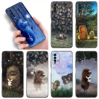 Чехол для телефона «Ежик в тумане» для Xiaomi Redmi Note 5 6 9T K20 K40 K50 Pro 7A 8A 9A 9C 9i 10A 10C A1 S2, мягкий черный чехол из ТПУ Redmi Note 5(Pro)