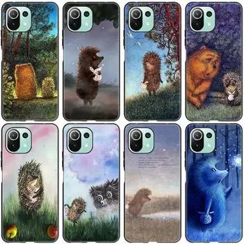 Чехол для телефона «Ежик в тумане» для Xiaomi Mi 11 Lite NE 11i 10T 11T Pro A2 A3 Lite POCO F3 M3 M4 C31 X3 Pro NFC GT, черный чехол Xiaomi Mi A2 Lite