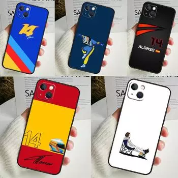 Чехол для телефона F1 Racing Fernando Alonso 14 для iPhone 16 15 14 13 12 11 Pro Max Mini X XR XS Max 7 8 Plus iPhone XS MAX
