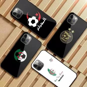 Чехол для телефона FAF Albania DZ для iPhone 13 12 11 XS X 8 7 6 Plus Mini Pro Max SE, черный, из поликарбоната, TPU, из стекла iPhone 13