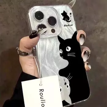 Чехол для телефона Feather для iPhone 11 13 16 Pro Max iPhone 14 15 Pro Max 12 13 Pro Max 16 Samsung S24 FE A55 A05S A54 S22 A15 S23 A12 A52S A34 A05S A14 iPhone 11 чистый