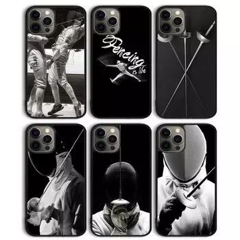 Чехол для телефона «Фехтование» для iPhone 13 11 12 Pro Max mini XS XR X 8 Plus 7 SE 2020 6S 5S Coque Shell iPhone 5 5s SE