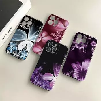 Чехол для телефона Feilin Dream Flowers для Samsung Galaxy S20 FE 5G A52 iPhone 11 Xiaomi Redmi VIVO OPPO Realme Huawei Infinix Ultra Slim Hard Cover Samsung A02