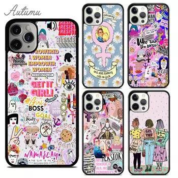 Чехол для телефона Feminist Feminism для iPhone 11 12 13 14 Pro Max mini X XR XS SE 2020 5s 6S 7 8 Plus Samsung Galaxy S21 S22 iPhone 6plus