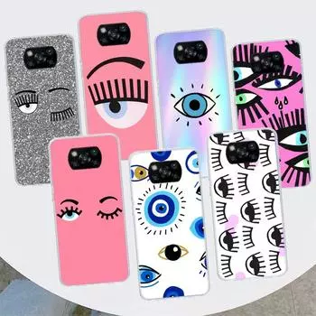 Чехол для телефона Ferragnies Eyes Chiara для Xiaomi Poco X3 GT X5 X4 NFC M4 Pro M3 M2 F3 F2 F1 Mi Note 10 A3 A2 Lite A1 CC9E Fundas для Xiaomi Poco F5 Pro