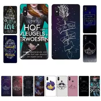 Чехол для телефона FHNBLJ A Court of Mist and Fury Sarah J Maas для Xiaomi mi 8 9 10 lite pro SE 5 6 X max2 3 mix2 F1 xiaomi F1