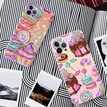 Чехол для телефона FHNBLJ Sweet Dessert Food Donut для iPhone 13 14 Pro Max XS XR 12 11 Pro 13 Mini 6 7 8 Plus с прозрачной задней крышкой iphone X or XS