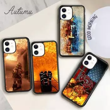 Чехол для телефона Fire Fighter Hero для iPhone 11 12 13 14 Pro Max mini X XR XS SE 2020 6S 7 8 Plus Samsung Galaxy S21 S22 iPhone 6plus