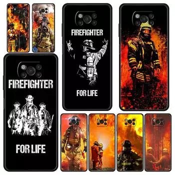 Чехол для телефона Firefighter Heroes Fireman для Xiaomi Poco X3 NFC M3 F3 F4 M4 X4 Mi Note 12T 12 Pro 10 11 Lite 10T 5G 11T 9T Xiaomi 12