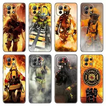 Чехол для телефона Firefighter Heroes Fireman для Xiaomi Mi POCO X3 NFC GT M4 M3 12 11T 10T Pro A3 11 Lite NE 5G 12X 11i F3, черный чехол Xiaomi Mi A3