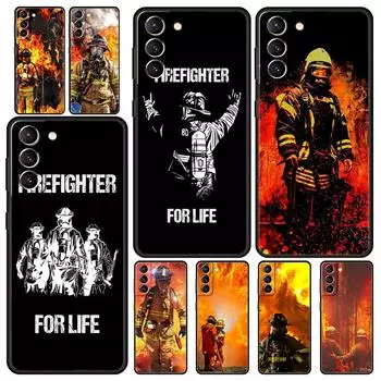 Чехол для телефона Firefighter Heroes Fireman для Samsung Galaxy S24 S23 S22 5G S20 Ultra S21 FE S10 S9 Plus S10E S8 Lite 20, мягкий чехол Samsung S23