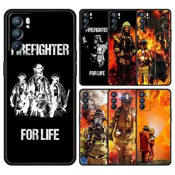 Чехол для телефона Firefighter Heroes Fireman для Oppo A54 Reno7 SE Reno6 Pro Plus 5G Find X5 A53 A52 A9 2020 A95 A16 A76 A74 A15 Oppo A53