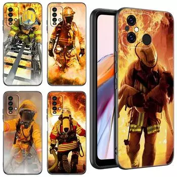 Чехол для телефона Firefighter Heroes Fireman для Xiaomi Redmi 11 Prime 11A 12C 13C A1 A2 + 12 4G 10 5G 8A 9A 10A 9C 10C 9i 12R Note 9T Redmi 11 Prime 5G