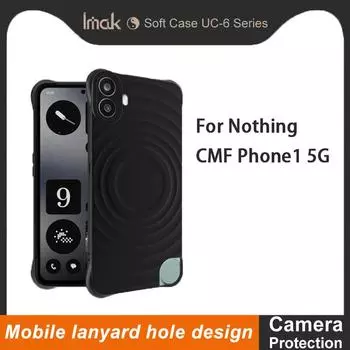 Чехол для телефона For Nothing CMF Phone 1 5G IMAK UC-6 матовый мягкий чехол Nothing CMF Phone1 5G белый