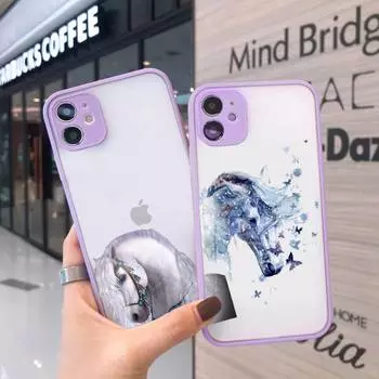 Чехол для телефона Frederik The Great Beauty Horse, матовый прозрачный для iphone 7 8 11 12 plus mini x xs xr pro max iPhone12