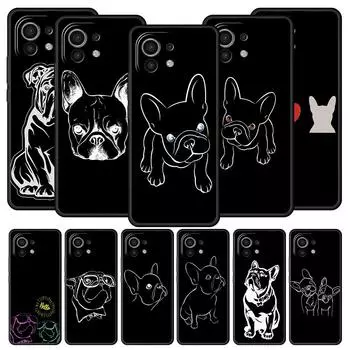 Чехол для телефона French Bulldog для Xiaomi 13 12 11 Lite 12T 11T 10T 9T Mi Poco X5 M4 M3 X4 X3 Pro F5 F4 F3 GT 5G, силиконовый чехол Xiaomi 12T Pro