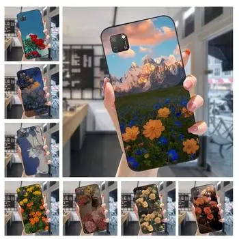 Чехол для телефона Fresh Flowers для Huawei Mate 40 30 20 10 Pro Lite Nova 9 8 5T Y7p Y7 мягкий черный чехол для телефона Huawei Mate40