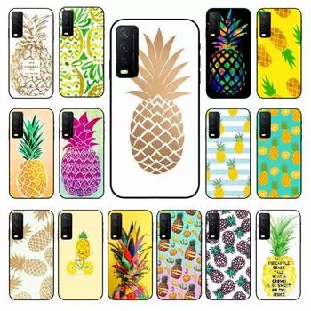 Чехол для телефона Fruit Cute Gold Pineapple для vivo Y31 Y30 Y33S Y11S Y12S Y17 Y20 Y20S Y21S Y1S Y53S Y15 Y19 Y91C V23 Cases coque VIVO Y1S