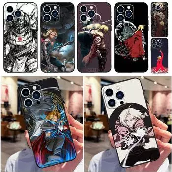 Чехол для телефона Fullmetal Alchemist Anime для iPhone 14 12 11 13 Pro Max, чехол для iPhone 13 Mini X XS Max XR 8 7 SE Coque iPhone 12Pro MAX