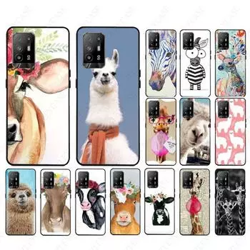 Чехол для телефона Funda Cow Alpaca Zebra Giraffe для oppo Realme 8Pro 6PRO 6i 7pro 9i 9pro C11 C21Y C21 C25Y C25S C3 Q3S XT Case coque Realme 6