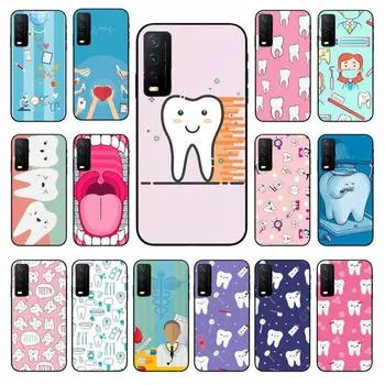 Чехол для телефона Funda с изображением милого стоматолога и зуба для vivo Y31 Y30 Y33S Y11S Y12S Y17 Y20 Y20S Y21S Y1S Y53S Y15 Y19 Y91C V23, чехлы VIVO Y1S