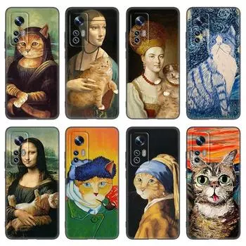Чехол для телефона Funny Cat Art Aesthetics для Xiaomi Mi 10T 11i 11T Note 10 11 Lite NE F1 POCO F3 M3 X3 GT NFC M4 X4 Pro 5G с мягким чехлом Xiaomi Mi 11 5G
