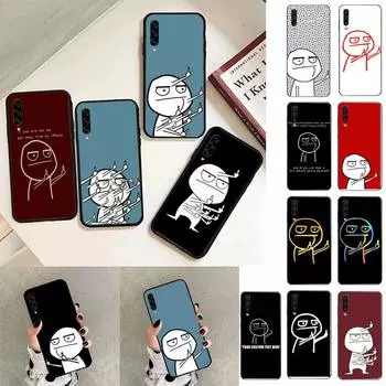 Чехол для телефона Funny Man со средним пальцем для Samsung Galaxy A30 A20 S20 A50S A30S A71 A10 A10S A6 plus Fundas Coque Bumper Samsung A51
