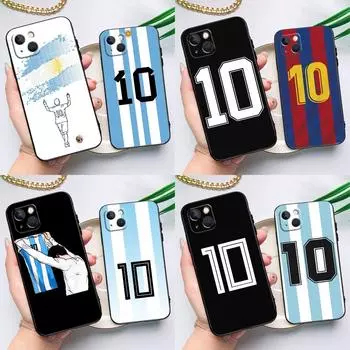 Чехол для телефона «Футбольный номер 10» для iPhone 15, 13, 12, 11, 14 Pro Max Mini X XR XS MAX SE 2020, 7, 8 Plus, задняя крышка iPhone 11 Pro