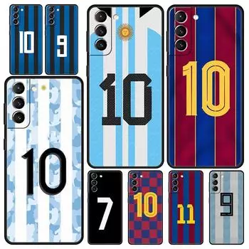 Чехол для телефона «Футбольный номер» 7, 10, 30 для Samsung Galaxy S24 S23 S22 5G S20 Ultra S21 FE S10 S9 Plus S10E S8 Lite 20, мягкий чехол из ТПУ Samsung S21Ultra