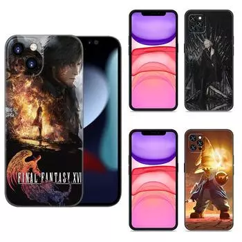 Чехол для телефона Game Final Fantasy для Apple iPhone 12 13 Mini 11 14 15 Pro Max 7 8 Plus X XR XS SE 2020 2022 черный силиконовый чехол iPhone 14 Plus