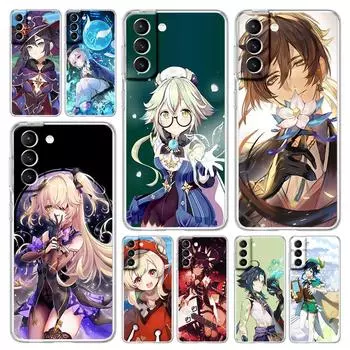 Чехол для телефона Game Genshin Impact для Samsung Galaxy S22 S21 S20 FE Ultra 5G S10 S10E S9 S8 Plus Note 10 20, прозрачный силиконовый чехол Samsung S10e