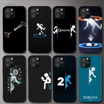 Чехол для телефона Game Portal 2 для Iphone 11 12 Mini 13 14 Pro Xs Max X 8 7 6s Plus 5 Se Xr Shell iPhone14ProMax