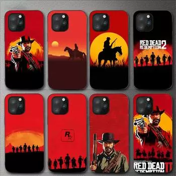 Чехол для телефона Game Red Dead Redemption 2 для Iphone 11 12 Mini 13 14 Pro Xs Max X 8 7 6s Plus 5 Se Xr Shell iPhone12mini