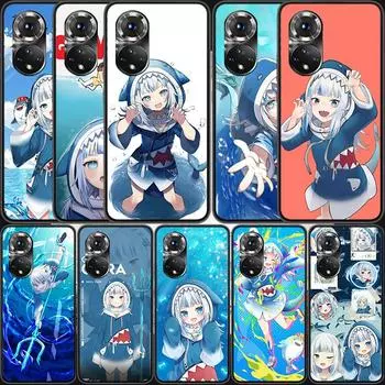 Чехол для телефона Gawr Gura Hololive Anime для Huawei P Smart 2021 Y5 Y6 Y7 Y9 Honor 50 20 Pro 10 10I 9 9X Y9S 8 8A 8X 8S 7S Huawei Y5 2019