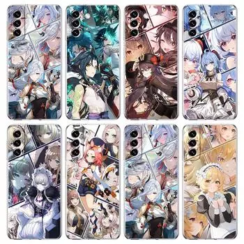 Чехол для телефона Genshin Impact Alhaitham для Samsung Galaxy S24 Plus S23 S22 S21 S20 FE Ultra 5G S10 S10E S9, прозрачный силиконовый чехол Samsung S23 Plus