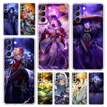 Чехол для телефона Genshin Impact Anime для Samsung Galaxy S22 S21 S20 FE Ultra 5G S10 S10E S9 S8 Plus Note 10 20 прозрачный силиконовый чехол Note 20 Ultra
