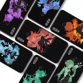 Чехол для телефона Genshin Impact Anime для Redmi 8 9 9A для Samsung J5 J6 Note9 для Huawei NOVA3E Mate20lite Huawei Mate20Pro