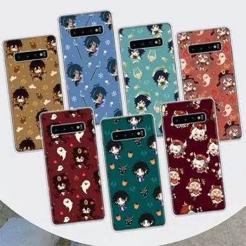 Чехол для телефона Genshin Impact Art Background для Samsung Galaxy S10 Plus S20 FE S21 S22 Ultra S10E S9 S8 + S6 S7 Edge Lite Shell Coq Samsung S10
