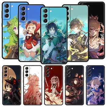 Чехол для телефона Genshin impact Baizhu для Samsung Galaxy S24 S23 S22 S20 Ultra S21 FE 5G S10 S9 Plus S10E Мягкий силиконовый чехол Samsung S20
