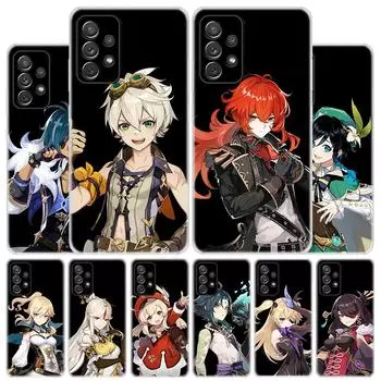 Чехол для телефона Genshin Impact Cartoon для Samsung Galaxy A51 A71 A50 A70 A40 A30 A20E A10 A41 A31 A21S A11 A01 A6 A8 + A7 A9 P Samsung A51 4G