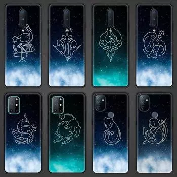 Чехол для телефона Genshin Impact Constellation Eula для OnePlus 9 8 7 7T Pro 9RT 9R 8T Z OnePlus Nord N100 N200 N10 CE 2 5G, черный чехол OnePlus 7