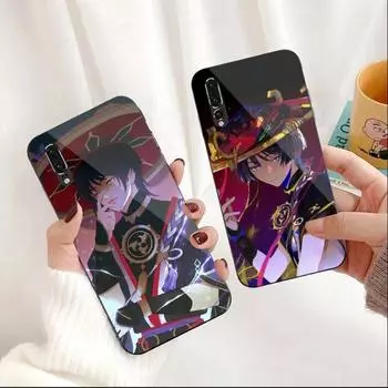 Чехол для телефона Genshin Impact для Huawei P50 P40 P30 P20 Pro Mate 40 30 20 Pro Nova 9 8 7, защитное стекло для телефона из ПК Huawei P50 Pro