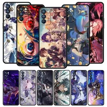 Чехол для телефона Genshin Impact для Oppo Find X5 A54 A53 A52 A9 2020 A15 A95 A16 A76 A74 A12 Reno7 SE Reno6 Pro Plus 5G Мягкий чехол из ТПУ Oppo A54 5G