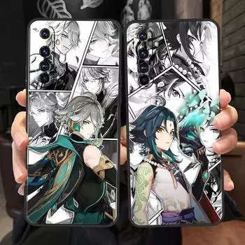 Чехол для телефона Genshin Impact для Realme 11 10 9 8 5G 7 6 GT2 Pro Plus C21 C11 C25 C35 для Realme GT Neo 2 3 3T Мягкий силиконовый чехол Realme C11