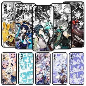 Чехол для телефона Genshin Impact для Samsung Galaxy A54 A52 A14 A50 A70 A10 A30 A40 A20S A20E A02S A12 A22 A34 A42 A32 5G A04s Samsung A54